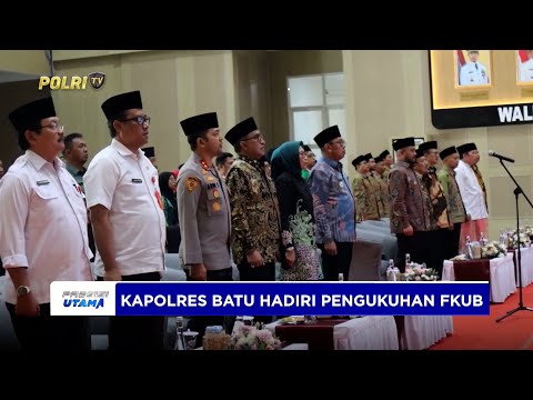 KAPOLRES BATU HADIRI PENGUKUHAN FORUM KERUKUNAN UMAT BERAGAMA (FKUB)