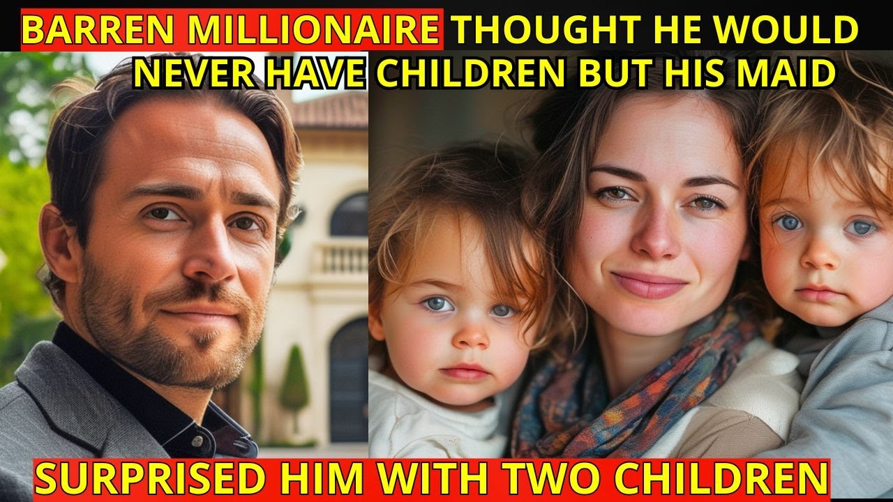 BARREN MILLIONAIRE THOUGHT HE WOULD NEVER HAVE CHILDREN BUT HIS MAID SURPRISED HIM WITH TWO CHILDREN