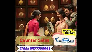 Counter Sales in a Jewellery Showroom