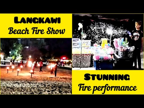 Experience a mesmerizing beachside fire show in Langkawi, Malaysia 🌴🔥 | Noor e Azal