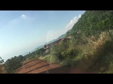 Traveling to the Marlex mountain in Cambodia by bus