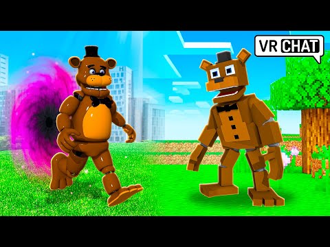 Freddy is TRAPPED in MINECRAFT in VRCHAT