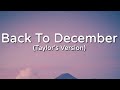 Taylor Swift - Back To December (Taylor's Version) (Lyric Video)