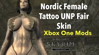 Nordic Female Tattoo UNP/CBBE Fair Skin Skyrim SE Xbox One Mods