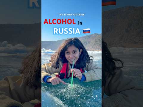 Alcohol in Russian Style 🥃🥳 #russia #siberia ##travel #trending #viralvideo #youtubeshorts