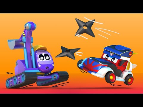 SUPER NINJA TRUCK rescues the EXCAVATOR!  | Super Truck | Car City World App