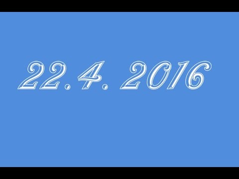 Vlog: 22.4.2016