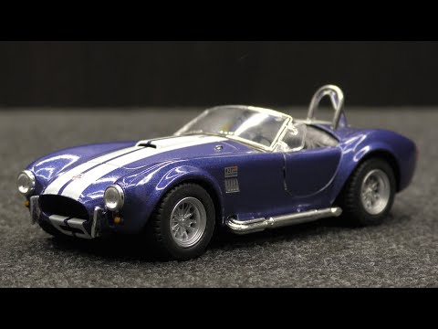 Машинка металлическая Kinsmart 1:32 «1965 Shelby Cobra 427 S/C» KT5322W инерционная в коробке / Микс