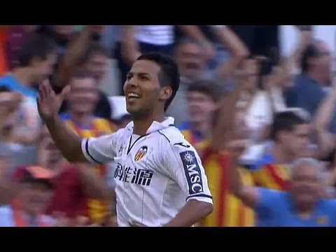 Gol de Jonathan Viera (2-0) en el Valencia CF - Real Zaragoza Jornada 6