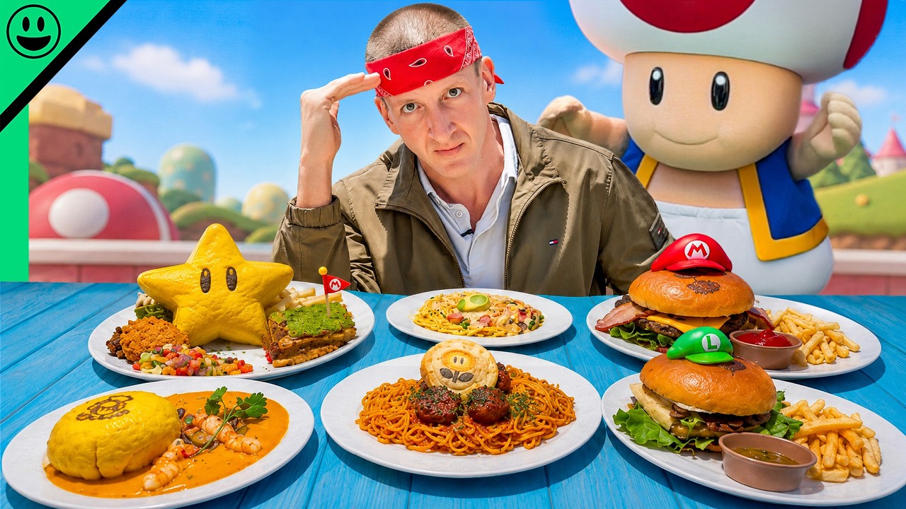 Eating Everything in Japan's Super Nintendo World!!