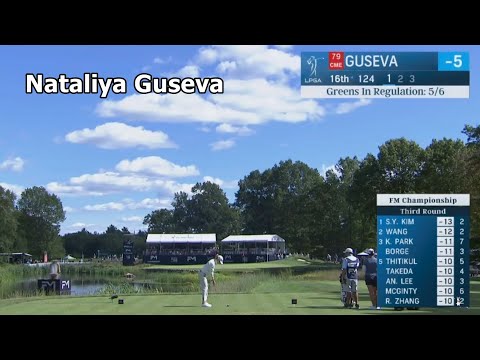 ▶ Nataliya Guseva Almost made a Hole-In-One  at hole 16 | FM Championship | Round 3