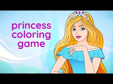 Princess Coloring Game Video