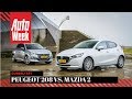 Mazda 2 vs. Peugeot 208 - AutoWeek Dubbeltest - English Subtitles