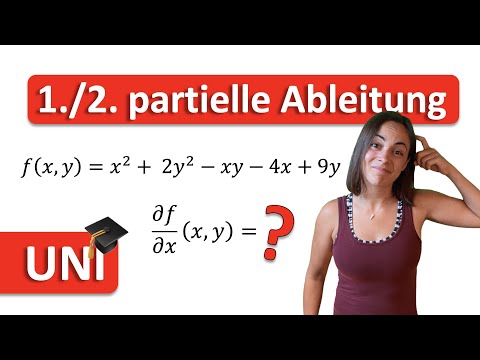 🎓🎓🎓 PARTIELLE ABLEITUNGEN von Funktionen mit ZWEI Variablen | UNIMATHE für Anfänger einfach erklärt!