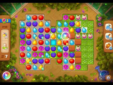 GardenScapes Level 3780 no boosters (14 moves)