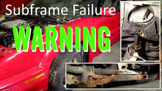 Subframe Failure (In Action) - A Serious Warning!