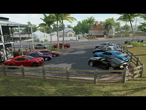 Forza Horizon 3 | Dodge vs Ford Meet 1/2 | 838HP Hellcat, Cruise, Money Drag Races & More