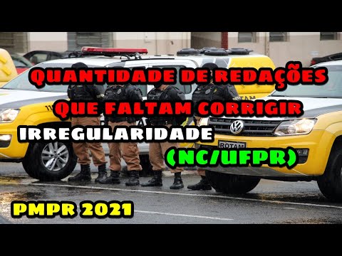 PMPR 2021 - QUANTIDADE DE REDAÇÕES QUE FALTAM CORRIGIR