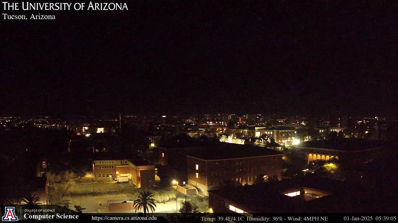 Live Tucson, AZ Webcam - UArizona Computer Science Webcams