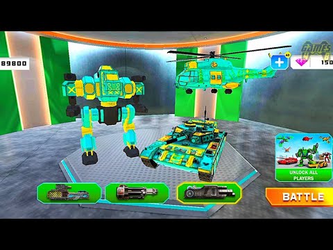 Multi robot Transformation Game - Tank Robot Helicopter Transform Games - Android Gameplay