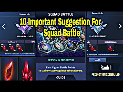 10 Valuable Suggestion For Squad Battle - Marvel Future Fight