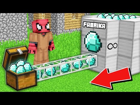 FAKİR SINIRSIZ ELMAS FABRİKASI YAPTI! #12 - Minecraft