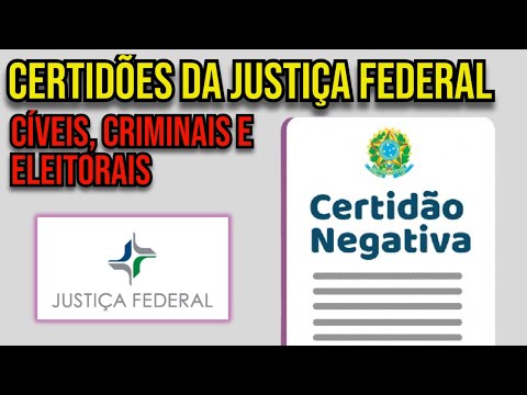 Vídeo: Certidão Judicial Criminal Negativa: emissão e consulta