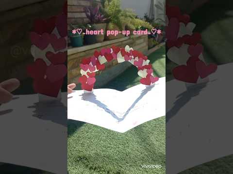 diy heart pop up card | diy cards | #veryartzy #diy #cards