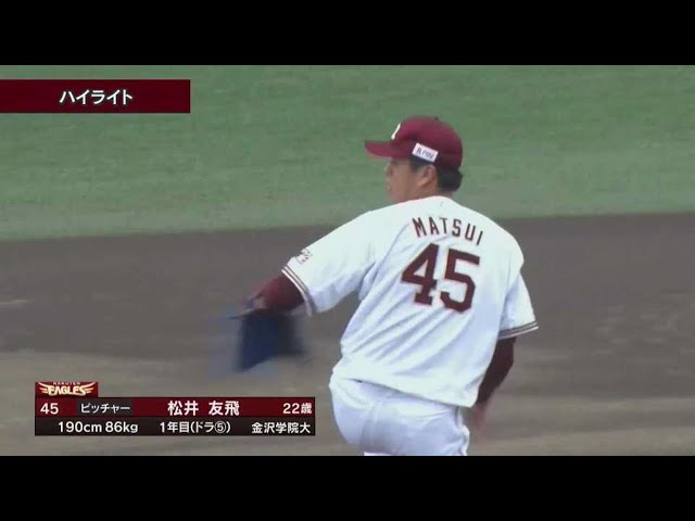 【ファーム】6月8日 イーグルス対スワローズ ダイジェスト