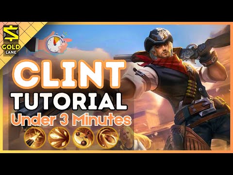 3-Minute Clint Tutorial in the Gold Lane || (MLBB S34) 2024