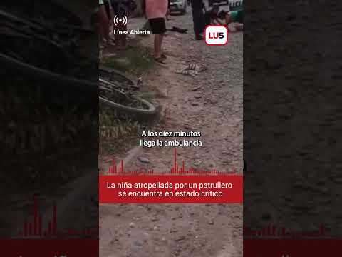 Una niña de 8 años fue atropellada por un patrullero en Plottier