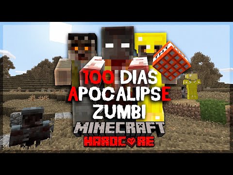 SOBREVIVI 100 DIAS EM UM APOCALIPSE ZUMBI NO MINECRAFT HARDCORE - O FILME