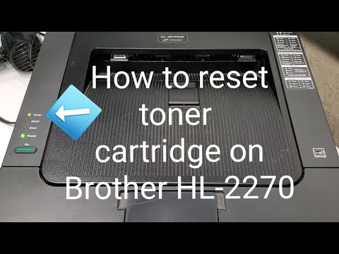 YouTube video about: How to reset toner light on brother hl 2270dw?