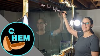 How to Make a Low Cost Lightboard for Online Teaching