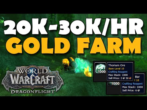 Steady 20k 30k Gold Per Hour SOLO Gold Farm Dragonflight WoW Gold Making