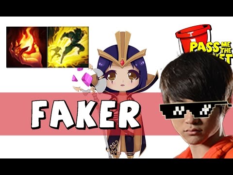 Faker as LeBlanc vs Yasuo MID - S5 Challenger SoloQ - League of Legends