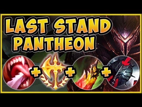 WTF!? LAST STAND PANTH 100% OUTHEALS ALL DMG TAKEN?? AD PANTHEON TOP GAMEPLAY! - League of Legends