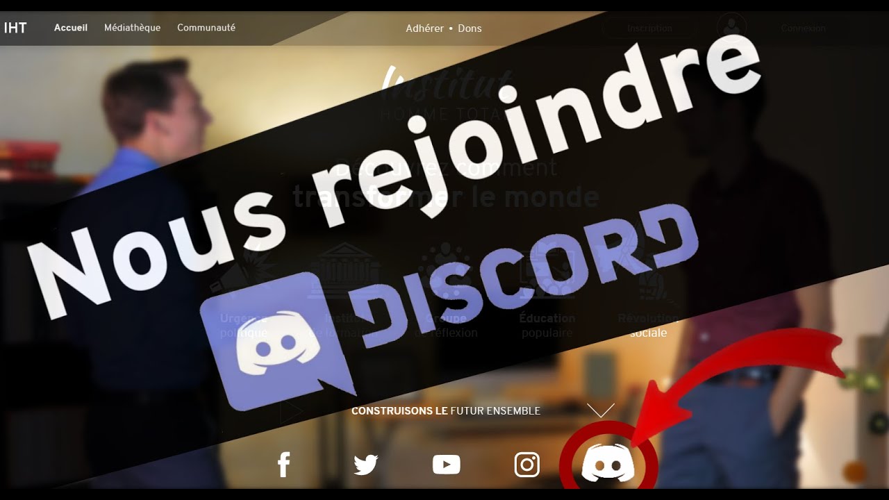 Venez discuter avec nous sur le Discord de l'Institut Homme Total