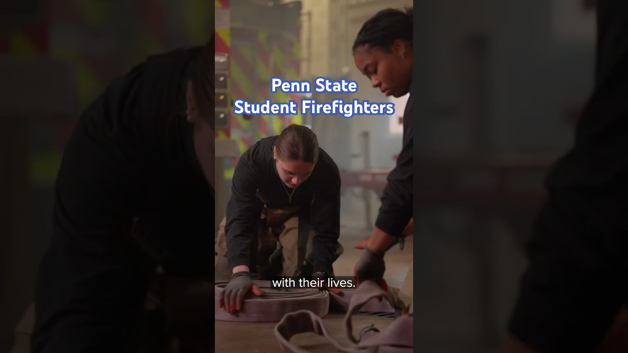 Balancing student life and being a volunteer firefighter at Penn State  #pennstate #firefighter