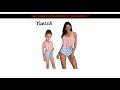 2019 Family Swimwear Bikini Women Child Kids Girls Bikinis Set Swimsuit Mother Daugher Swimmming S