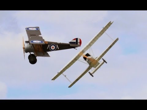 "DAWN PATROL" GIANT 1/3 SCALE MULTIPLE RC WW1 SCOUT / FIGHTERS - BMFA NATIONALS # 1 - 2017