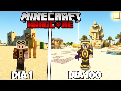 SOBREVIVI 100 DIAS NO DESERTO SUPERPLANO DO MINECRAFT HARDCORE