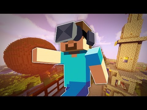 Exploring Pewdiepie's Minecraft World In VR!