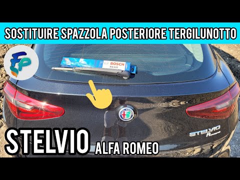Cambiare spazzola tergilunotto Alfa Romeo Stelvio con Bosch rear Aerotwin A 310 H