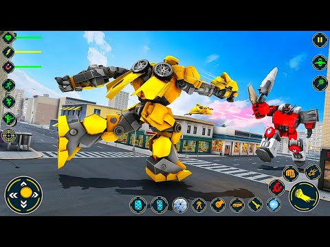 Dolphin 🐬 Robot Multiple Transform Wars: Car Drone Flying Dolphin Robot Game - Android Gameplay