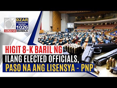 #SonshineNewsblast: Higit 8-K baril ng mga elected official, napaso na ang lisensya – PNP