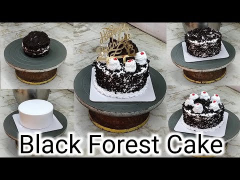 1/2 kg Black Forest Birthday Cake ||How To Make Black Forest Birthday Cake|| New Cake Design 2021