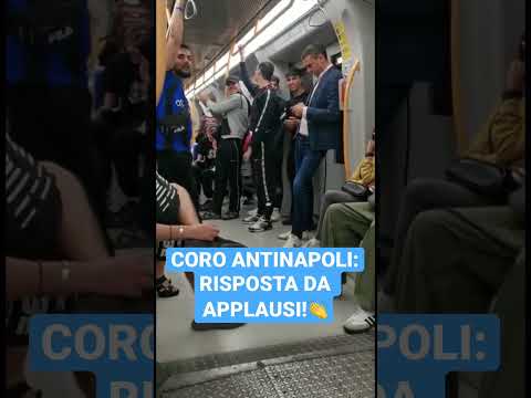 Fanno un coro contro i napoletani: sentite la risposta da applausi!👏 #napoletani #milannapoli