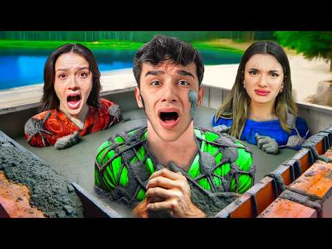 THE LAST ONE TO COME OUT OF THE CONCRETE WINS THE CHALLENGE!? Ahmet Can Dündar | Sıla Dündar | Fe...