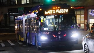 NYCT Bus: 2025 New Flyer XD60 Action on the Bx40 & Bx42 along Burnside Avenue (January 2026)